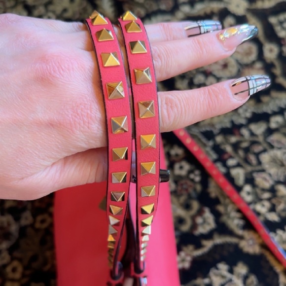 VALENTINO GARAVANI studded pink bag Pristine condition! - Picture 7 of 11
